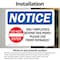 Signmission Only Employees Beyond This Point! Sign, Vinyl Decal, 7in W x 5in L, 2PK OS-2PACK-NS-D-57-L-16995 - alternate 6